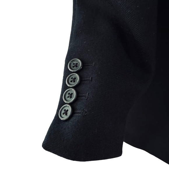 J CREW Women's Nello Gorilla Wool Midi Peacoat- Black - Picture 6 of 12